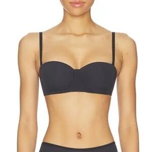 SKIMS Fits Everybody Strapless Bra Black Size 34DD